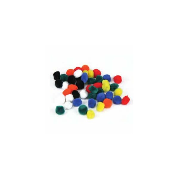 Pompons mix, 25mm, 25 Stk