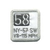 Motif à fixer au fer à repasser, 58 NY-57, 4.7x4.7cm