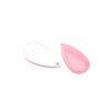 Colgantes esmaltados gota, rosa, 5 pz