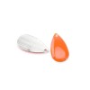 Enamel drop orange, 5 pcs