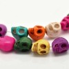 Howlite skull beads 13x12mm, 10 pcs