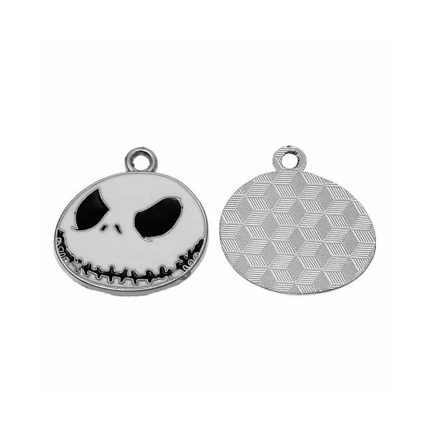 Pendentif en métal Halloween 25x24mm, 4 pcs