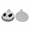 Pendentif en métal Halloween 25x24mm, 4 pcs