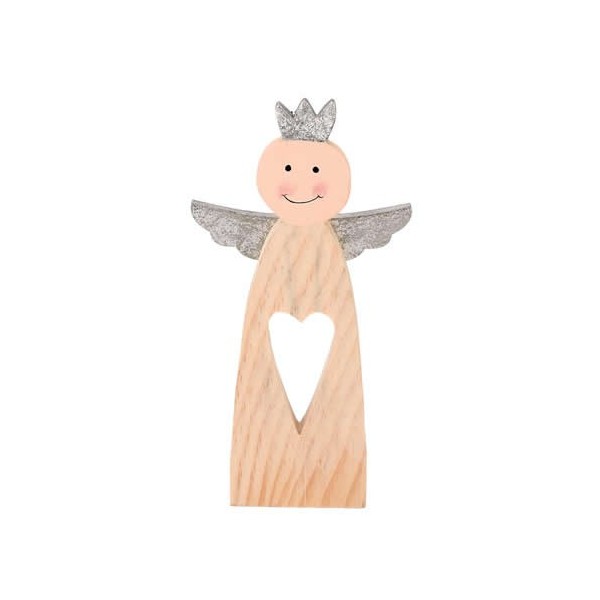 Deko Engel aus Holz 17cm