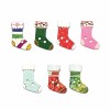 Buttons Mix, Christmas Socks, 8 pcs