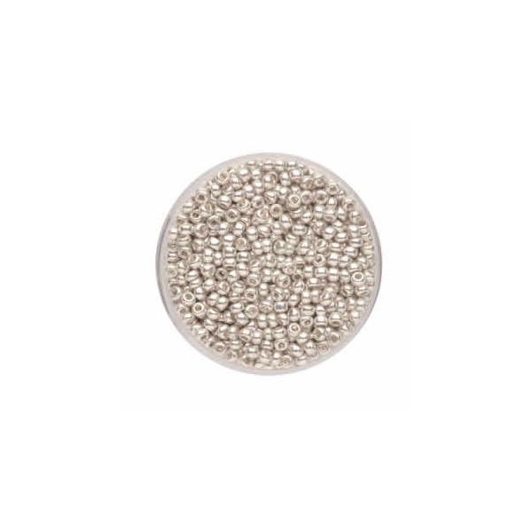 Rocailles 2.6mm, silver, 17g